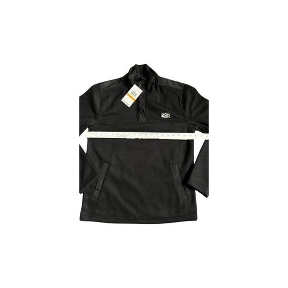 Mens Spyder  Collared Pullover Black Size Small Front Pocket Logo NWT - Picture 4 of 5